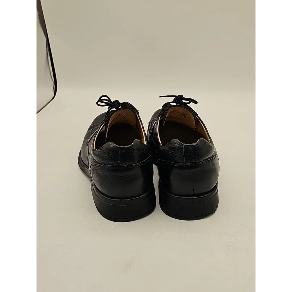 Studio BELVEDERE Shoes Mens 10.5D BAY BRIDGE Dress Oxford BLACK Leather Lace Up
